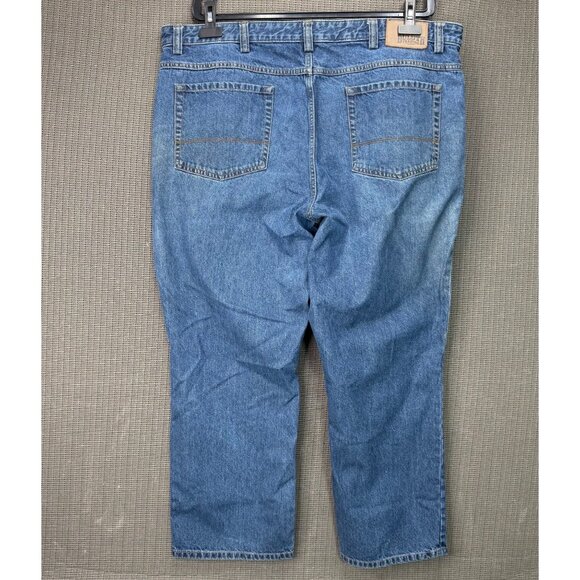 Duluth Trading Mens 44x30 Blue Relaxed Fit Denim Jeans - Picture 2 of 8